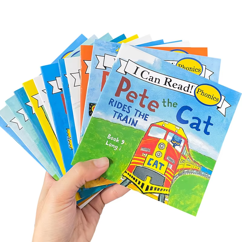 I Can Read The Pete Cat English Picture Books for Kids Simple Stories Phonics Short & Long Vowel Educational Reading Mini Book
