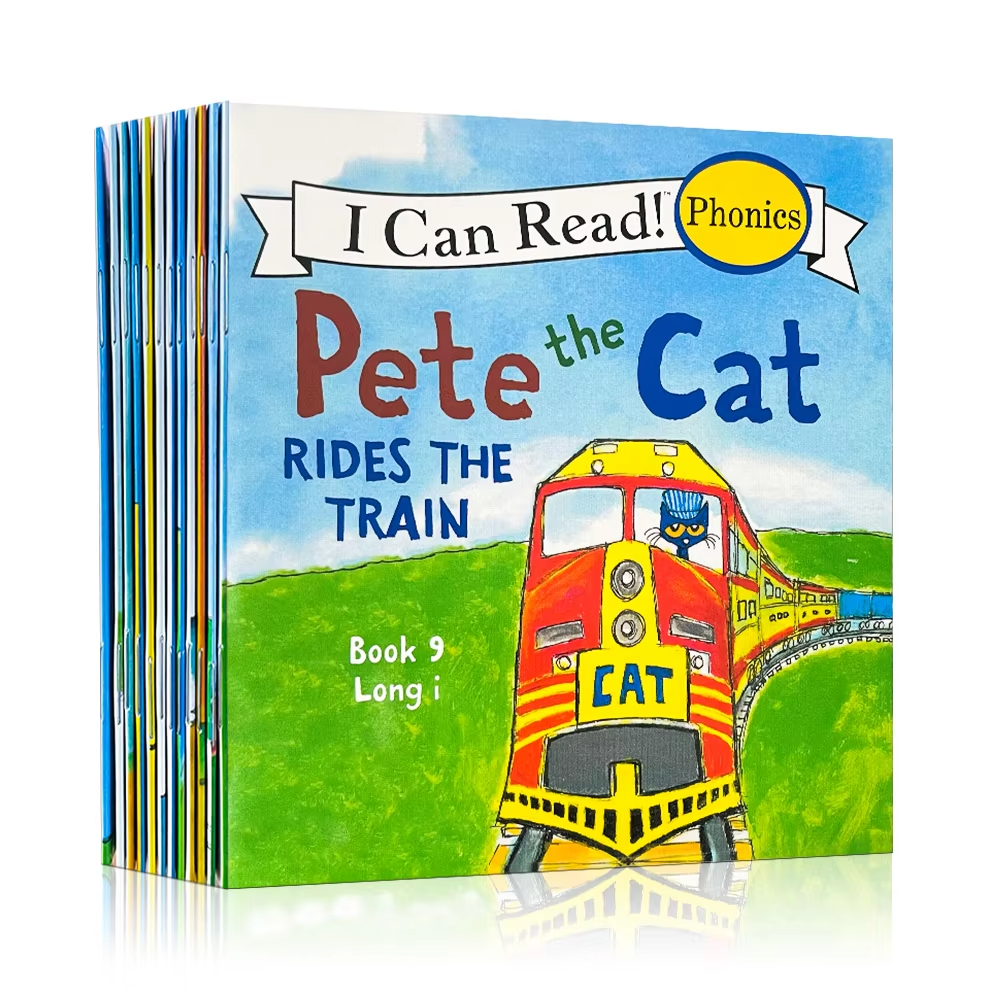 I Can Read The Pete Cat English Picture Books for Kids Simple Stories Phonics Short & Long Vowel Educational Reading Mini Book