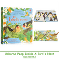 Usborne Peep Inside A Bird's Nest Early Education English Picture Book for Kids Science Popularization Bedtime Reading Book