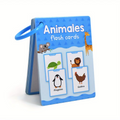 Spanish Vocabulary Learning Flashcards Words Cognitive Cards Educational for Preschool Kindergarten Language Learning Tools