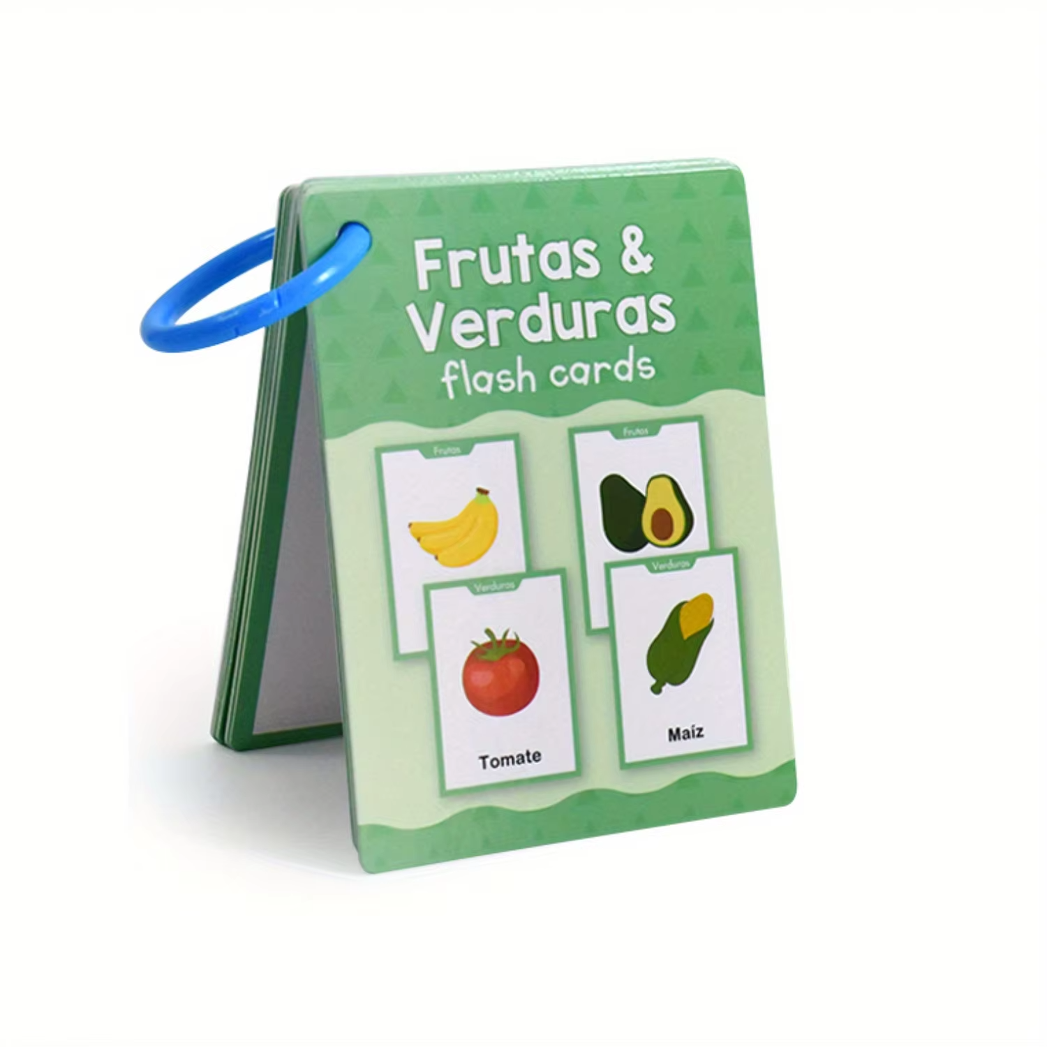 Spanish Vocabulary Learning Flashcards Words Cognitive Cards Educational for Preschool Kindergarten Language Learning Tools