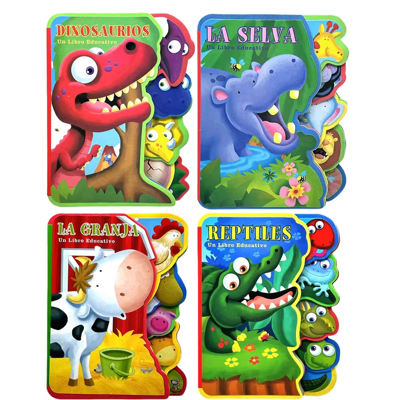 1 Spanish educational picture book (12cm x 15.8cm) — made of EVA material, designed to help enhance cognitive skills