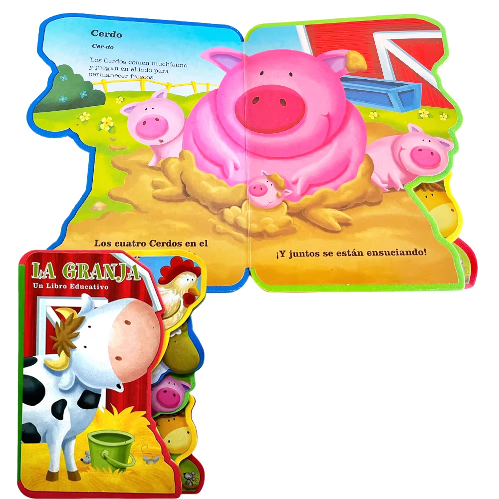1 Spanish educational picture book (12cm x 15.8cm) — made of EVA material, designed to help enhance cognitive skills