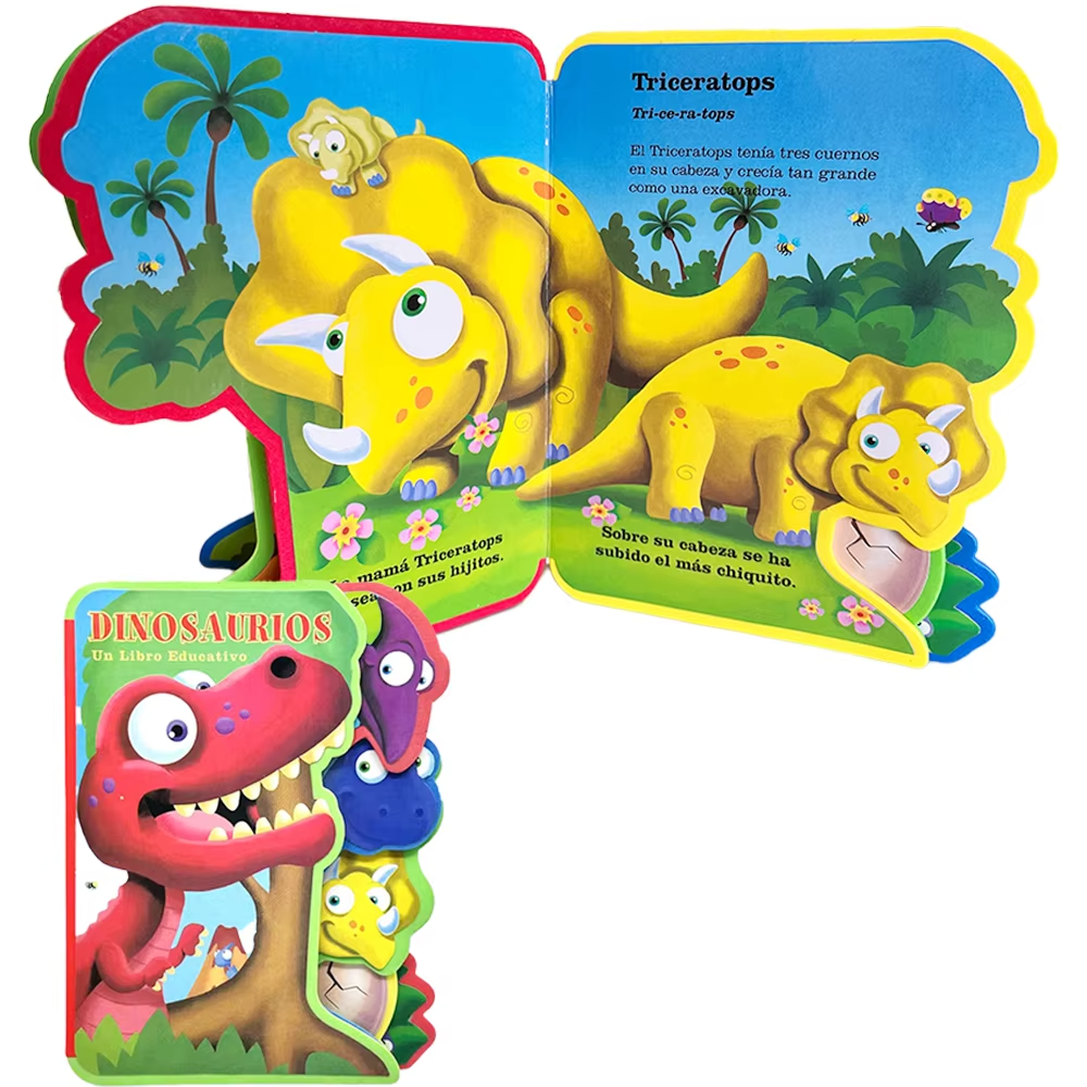 1 Spanish educational picture book (12cm x 15.8cm) — made of EVA material, designed to help enhance cognitive skills