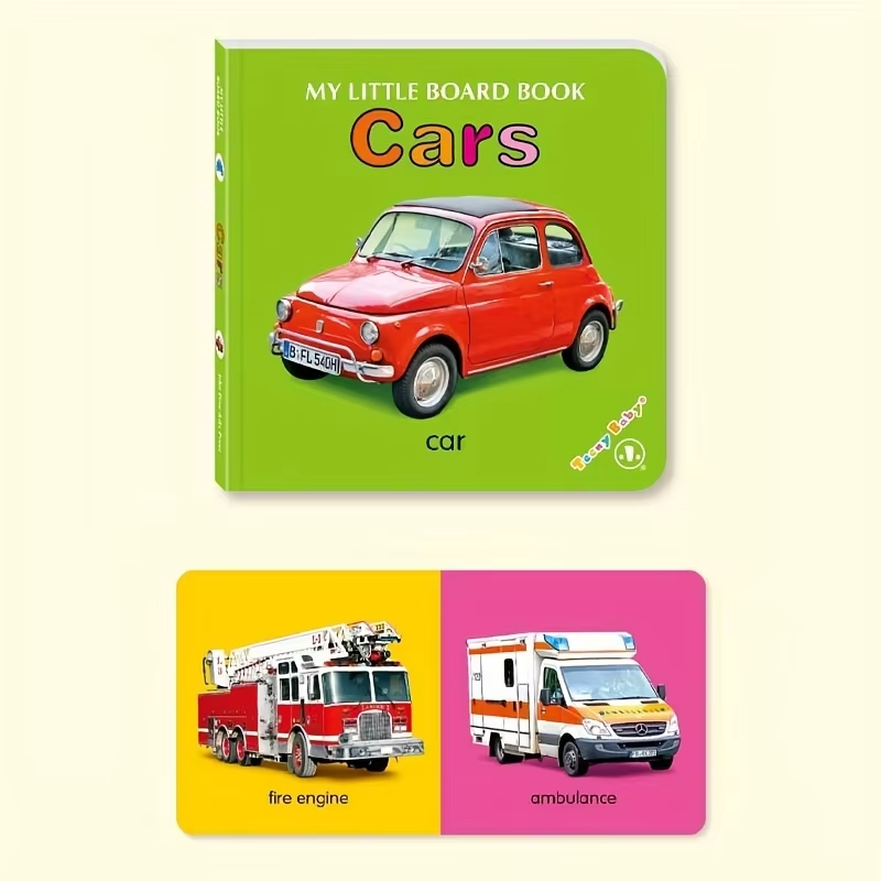 Colorful patterned card book, interactive sensory development gift, bright colors enhance early reading education