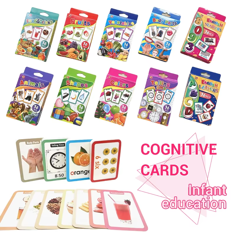 Animal letter flashcards, pre-school educational resources for learning numbers, colors, shapes, and fun learning gifts